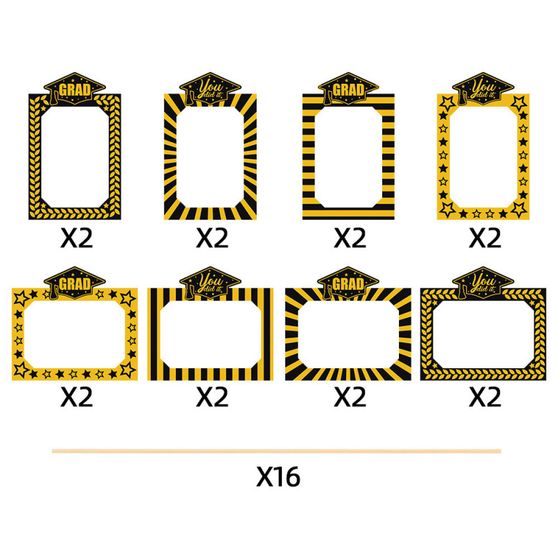 2025 nueva temporada de graduación de decoración de fotos Grad vasos de flores fiestas de graduación de decoración vasos de flores