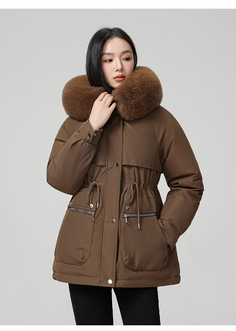 Foreign trade plus veet overcomes women's long 2024 new winter style jacket, slimming and thickening cotton coat, small_voghion.com