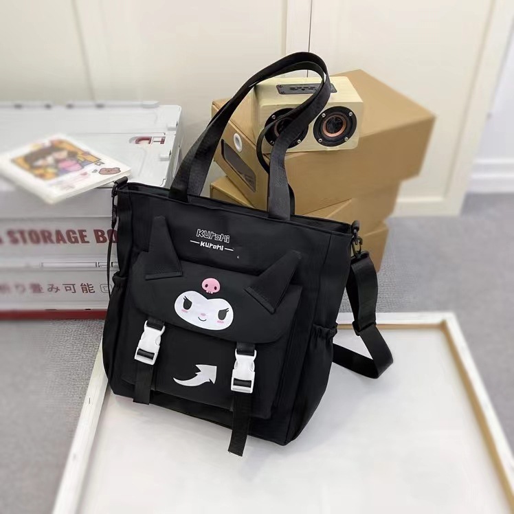 2024 estudiantes bolso de estilo explosivo simple y de gran capacidad nuevo bolso de mensajero de un solo hombro de moda para mujer bolso de viaje