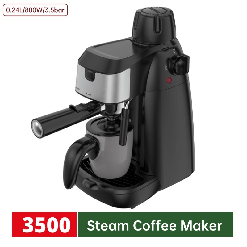 3.5Bar Italian Semi-Automatic Steam Milk Foaming Cappuccino Espresso Italian Manual Coffee Machine Retro Style 3.5Bar Italian Semi-Automatic Steam Milk Foaming Cappuccino Espresso Italian Manual Coffee Machine Retro Style