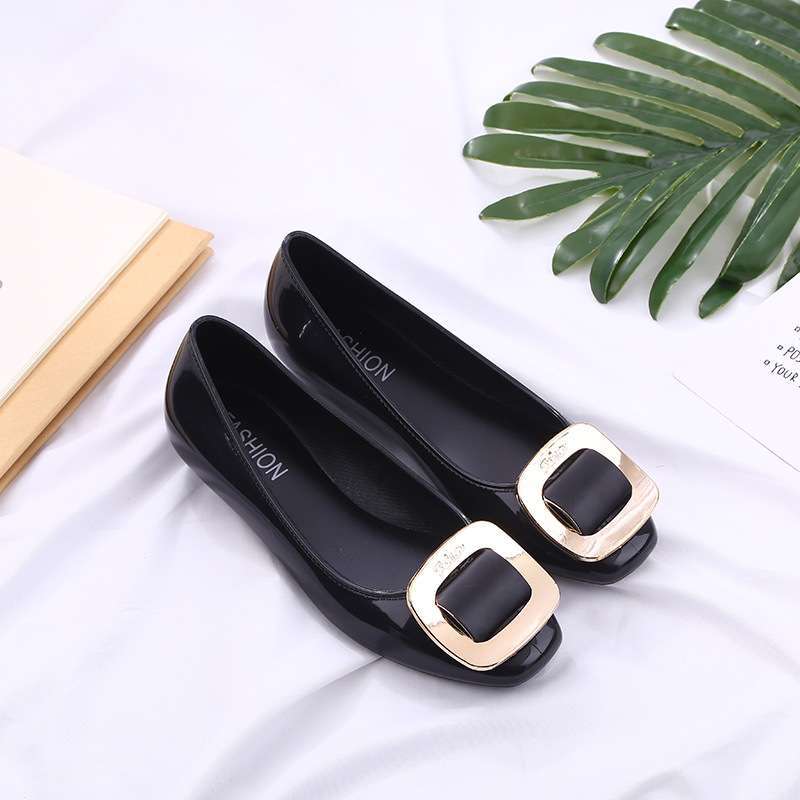 스퀘어 버클 블랙