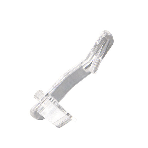 Supply of long board support curved rectangular transparent plastic shelf support partition tip cabinet furniture accessories
