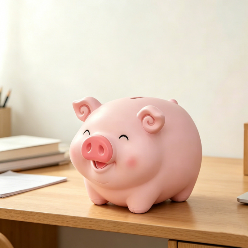 El cerdo en línea, la caja de ahorro, la caja de ahorro, juguetes de dibujos animados, juguetes de cerdos, regalos para niños y niñas, decoraciones de escritorio de la sala de estar. image 13