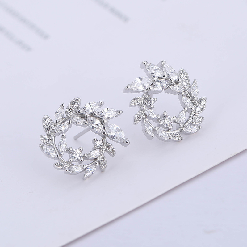 Yellow Leaf Flower Earrings