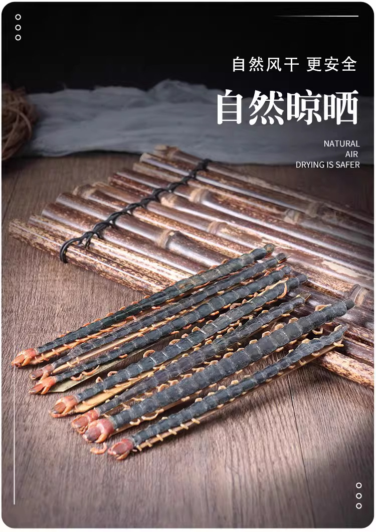 Dried Centipede Herb Scolopendra Sun Dried Hubei Red Head 17-18 cm Traditional Chinese Medicine quality and texture