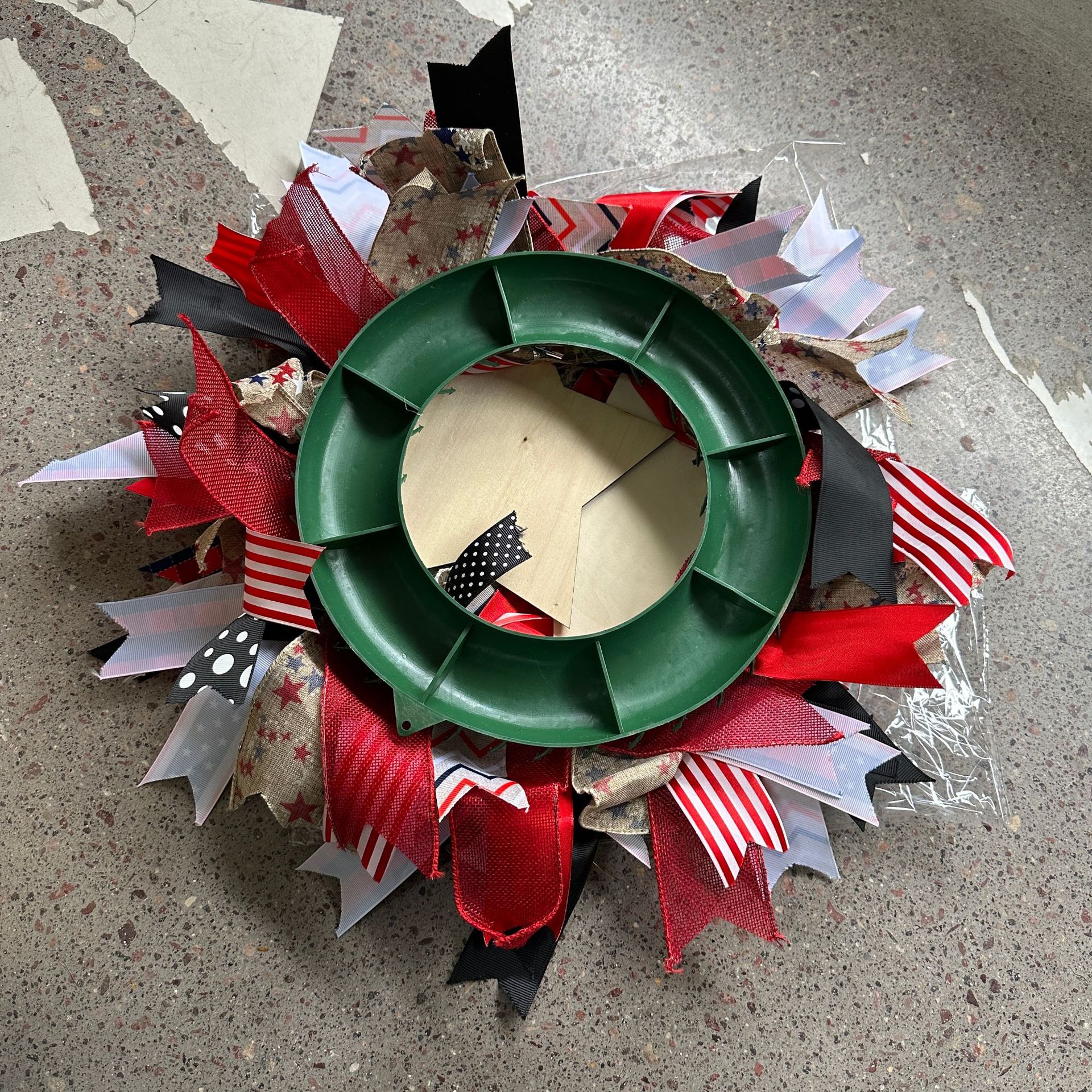 Grenzüberschreitende Girlande für den Unabhängigkeitstag zu Hause, patriotische Sterne-Girlande, Wandbehang, Urlaubsatmosphäre, dekorativer Anhänger_voghion.com