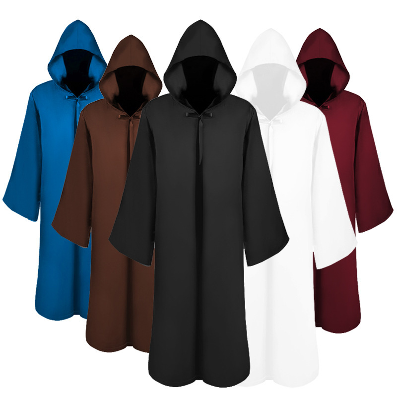 Star Wars Cos Clothing Jedi Samurai Cloak Cosplay Holiday Play Hooded Cloak Outer Suit