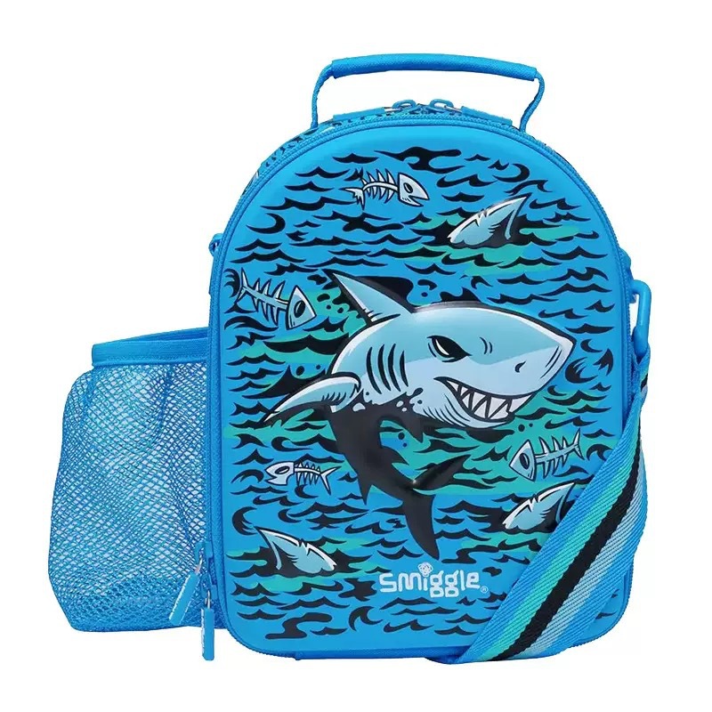 Australia mochila escolar smiggle escolares de hombro medio mochila de reducción de carga para niños mochila de tiburones de dibujos animados ocio nuevo