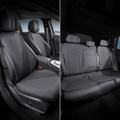C10/C01/C11/C16/B10 Breathable All-Season Car, Seat cushion, seat cover - surround-model-noble-black-one-front-seat-cushion