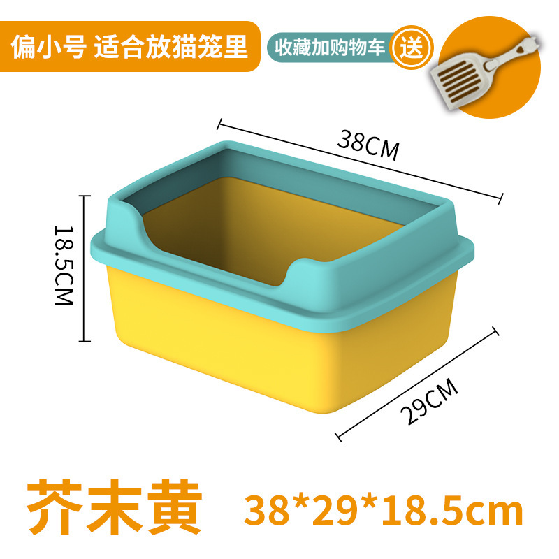 Caja de arena para gatos a prueba de salpicaduras semi-cerrado inodoro para gatos extra grande caja de arena para gatos desodorante caja de arena para gatos suministros para gatos