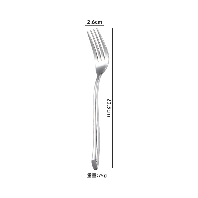 실버 경사 테일 메인 포크