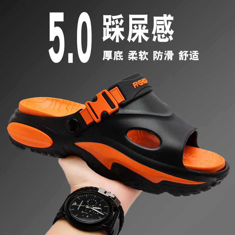 Sandalias ropa de verano para hombres, zapatillas deportivas y de ocio, sandalias de playa de doble uso para conducción al aire libre para hombres