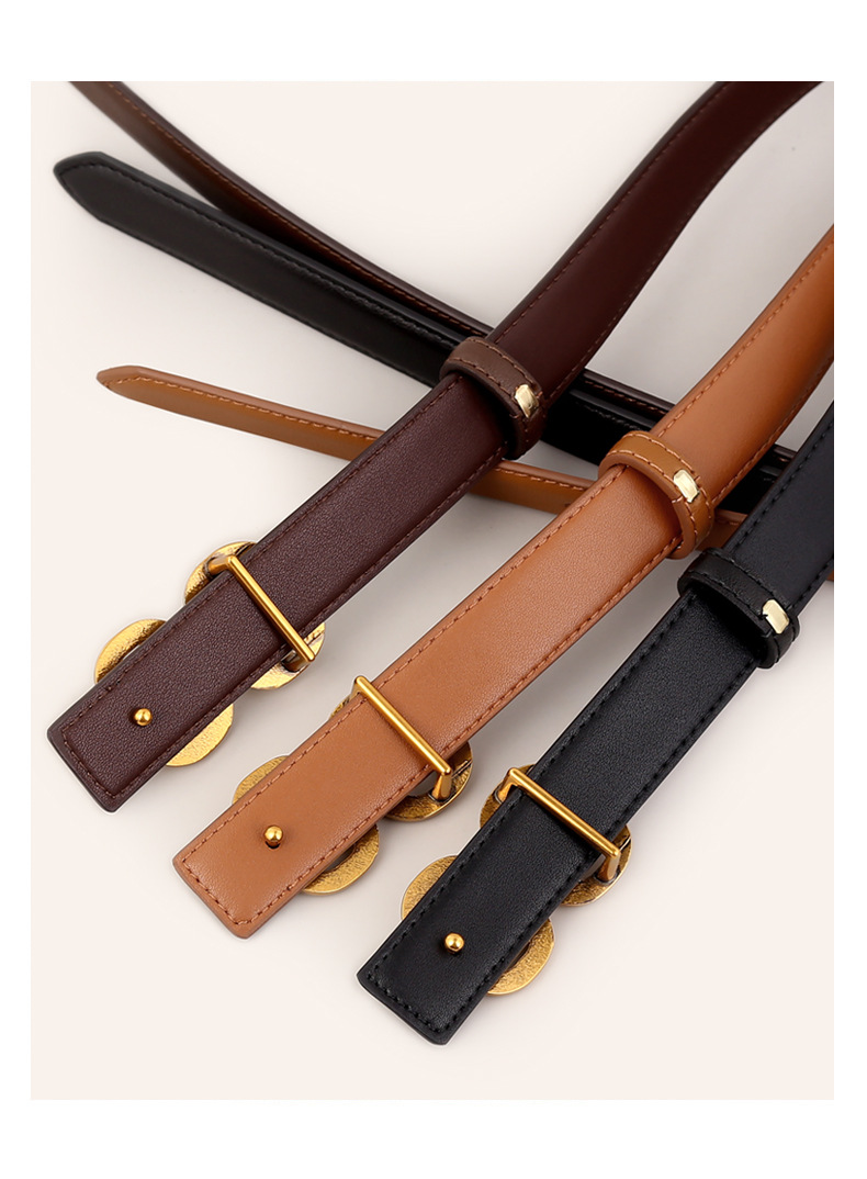 Genuine Leather Belt For Women - Premium Designer Accessory_voghion.com