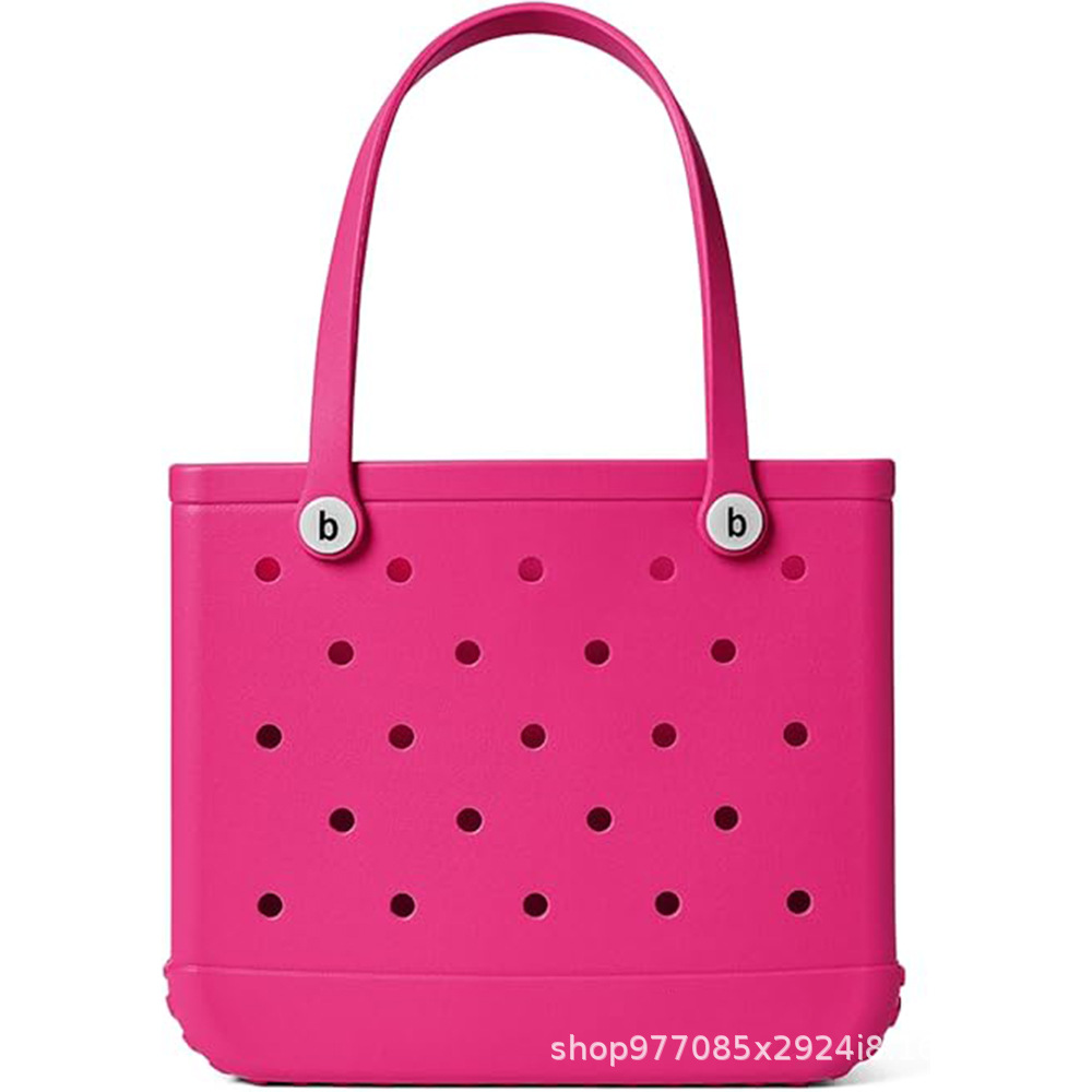 Eva bolsa de playa bolsa de agujero ligera europea y americana moda diy bolsa de mano de gran capacidad bolsa de hombro especial junto al mar