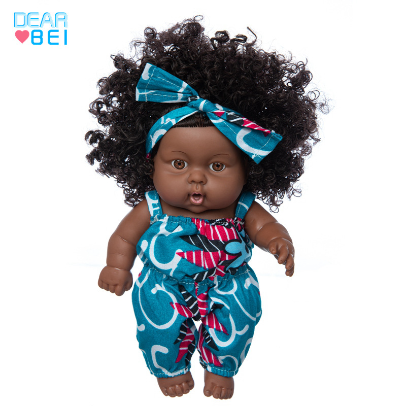 8-pulgadas muñeca chica americana de goma suave muñeca renacida muñeca de simulación bebé vinilo muñeca de juguete