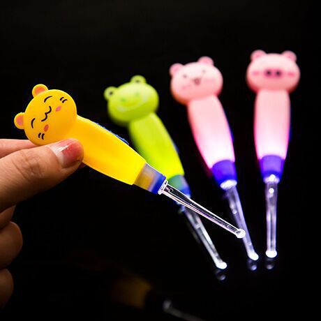 Cartoon removable hygienic glowing ear picking with animals for ears
