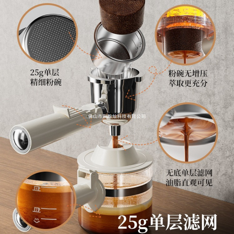 sapoudrEA09赛普达咖啡机家用小型意式半全自动办公美式煮咖啡机|undefined