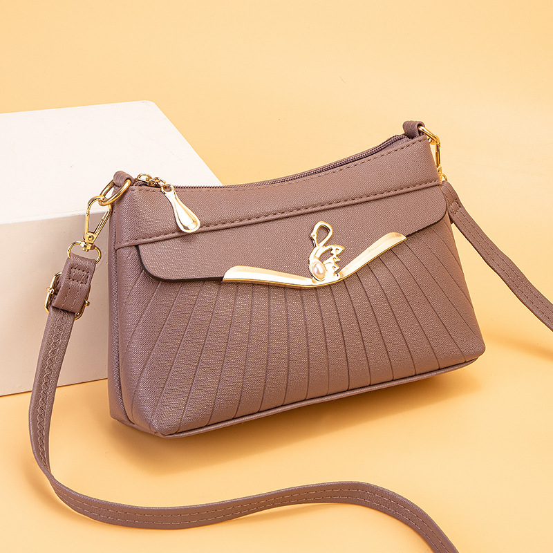 Bolsa de Madre de mediana edad bolsa de mensajero 2022 nueva bolsa de teléfono móvil versátil anciano compras hombro de cuero suave bolsa pequeña