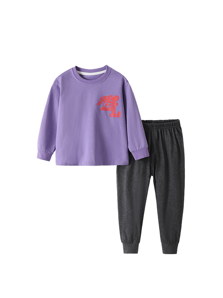 Malwee transfronterizo ropa de hogar para niños otoño y invierno nuevo estilo europeo y americano para niños guapo cuello redondo manga larga ropa infantil