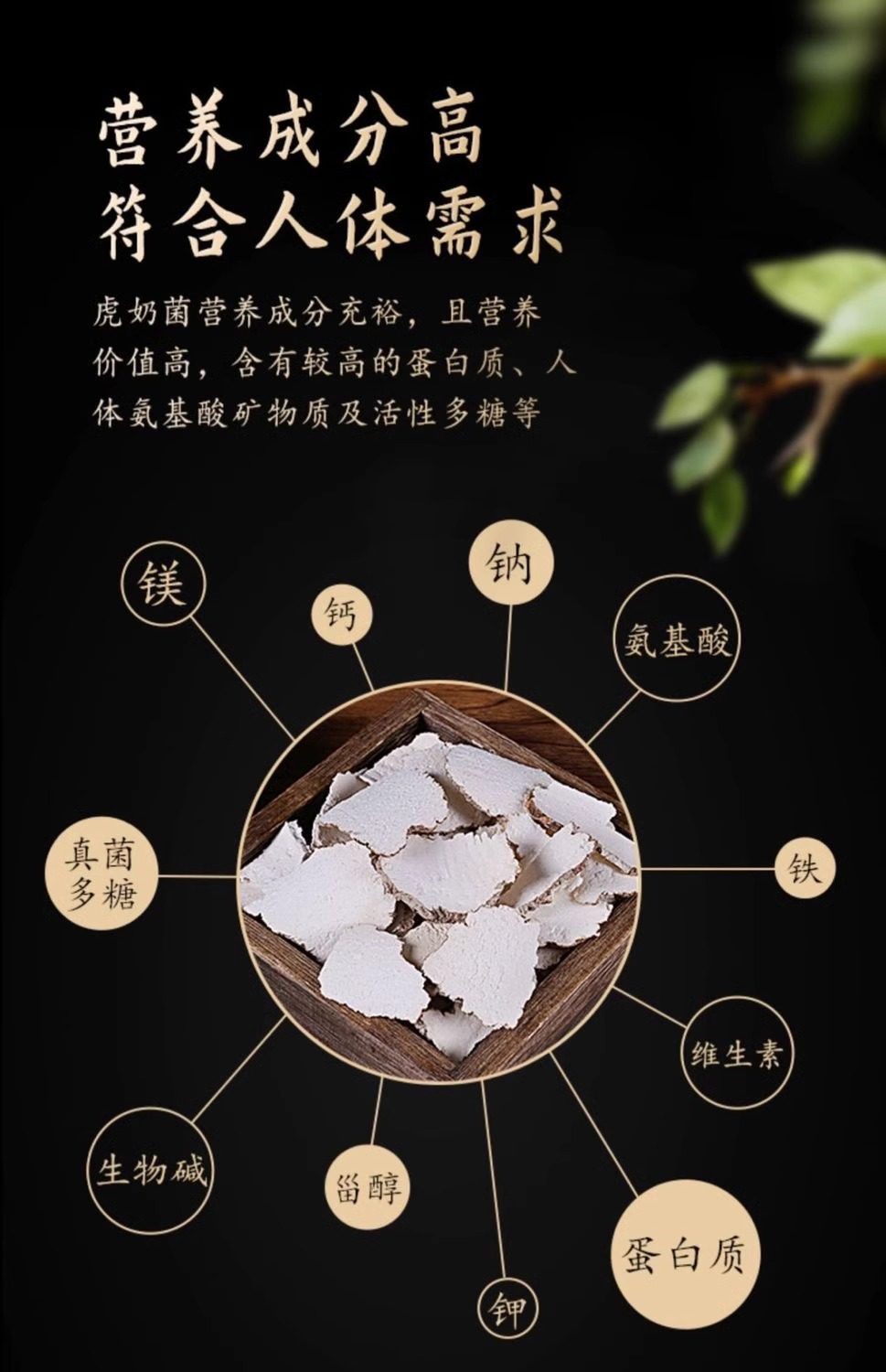 Tiger Milk Mushroom Slices Hu Ru Jun 500g Wild-Cut Yunnan Herb for Traditional Soup and Decoction Cooking overview