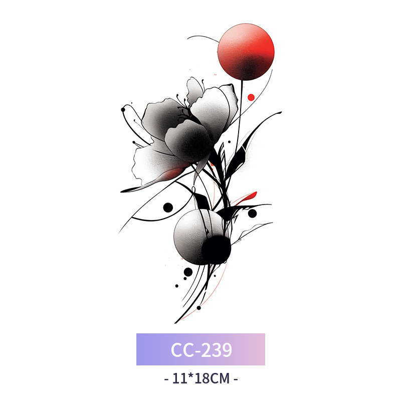 Transfronterizo en stock al por mayor de halloween colorido mariposa tatuaje pegatinas simulación sangrienta cicatriz pegatinas divertidas pegatinas impermeables