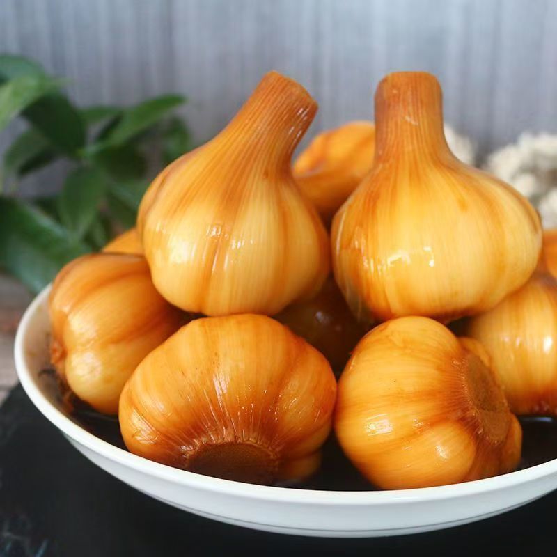 酱油蒜咸菜农家手工老坛腌制下饭菜鲜咸可口酱油酱菜蒜瓣下酒菜|undefined