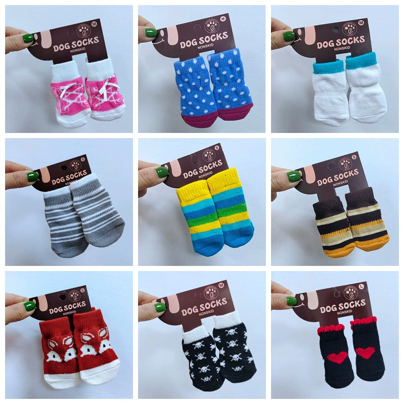 Фабрика прямые мелкие оптовые носки для собак Носки для домашних животных носки Тедди Корги Бомеи носки для домашних животных