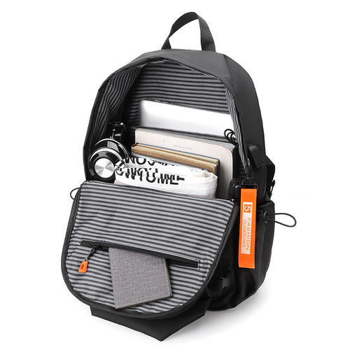 Men's Large Capacity Travel Laptop Backpack Casual Bag Korean Style Backpack for Middle School Students and University Students