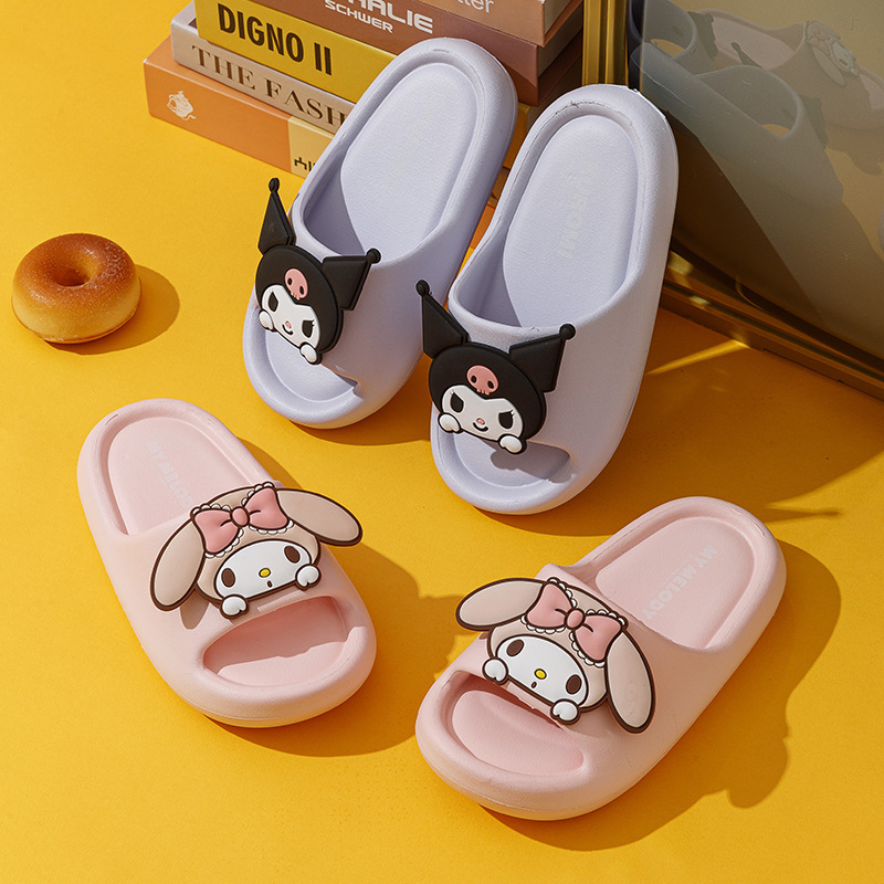 Sanrio slippers women's eva summer parent-child bath non-slip cute coolomi children's sandals women's outer wear