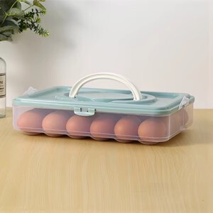 卵収納ボックス家庭用冷蔵庫食品グレード野菜室特別な卵冷凍庫ボックスプラスチックボックス多層ベース|undefined