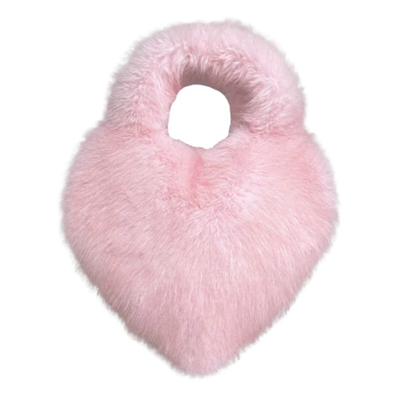 Европейская и американская новая плюшевая сумка через плечо ins Sweet cool Fairy Pink Love bag портативная Кроссбоди горячая девушка имитация меха лисы