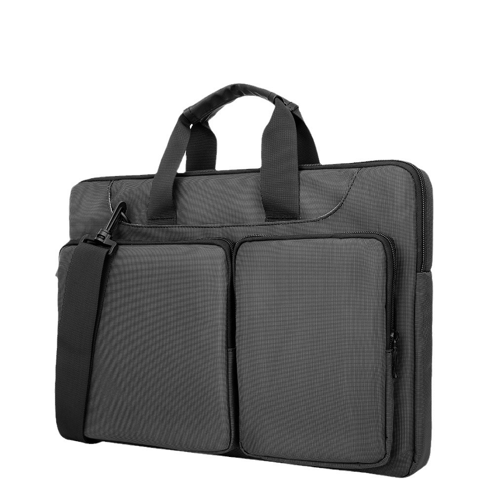 Bolsa de ordenador portátil de gran capacidad de 1415,6 pulgadas de un solo hombro crossbody Maletín de negocios bolso de la computadora portátil