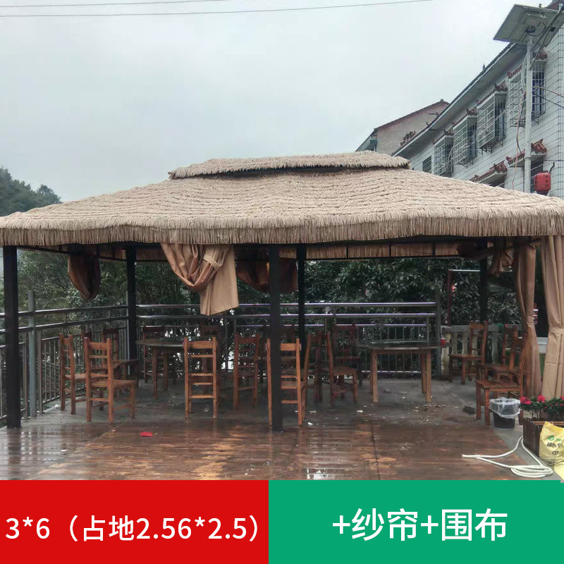 3* 6m 파빌리온 + 이중 커튼(여러 사람을 수용할 수 있는 초대형 공간)