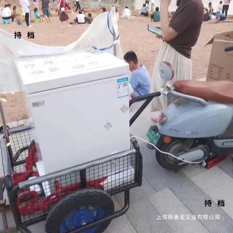 Popular electric vehicle trailer, motorcycle attachment, three-wheel rear-mounted quick-release pet carrier for fishing and cargo hauling