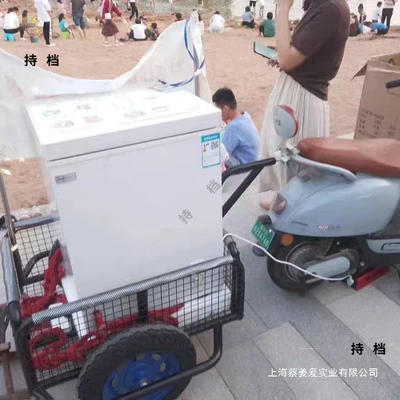Popular electric vehicle trailer, motorcycle attachment, three-wheel rear-mounted quick-release pet carrier for fishing and cargo hauling