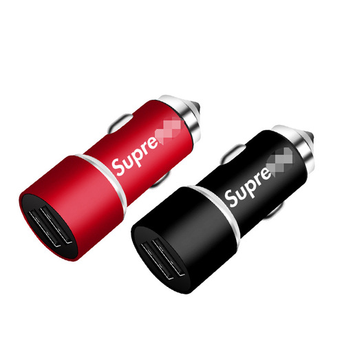 Trendy car charger one-to-two car charger cigarette lighter personalized car mobile phone charger plug car fast charging