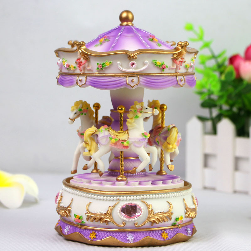 工場直販 回転木馬オルゴール 天空の城ラピュタ プリンセス 子供の誕生日プレゼント クリスマスオルゴール 跨境|undefined
