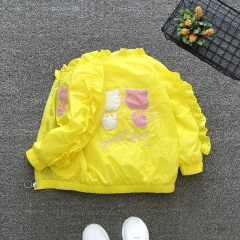 女童棒球服開衫2024春裝薄款外套春秋款童裝中大兒童寶寶洋氣夾克