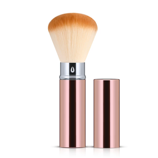 Rose gold retractable brush silver ring-orange and yellow three-color hair 12*2.3cm