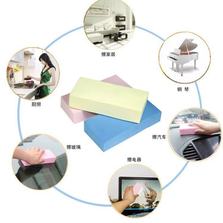 Чистящие квадратные куски PVA хлопок супер впитывающая губка для ванной высокой плотности