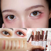 Two-color waterproof eye shadow, makeup primer, wholesale, no smudge, earth tones