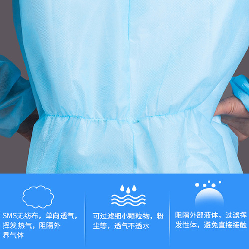 Wholesale coveralls disposable epidemic prevention isolation clothing protective clothing livestock breeding one-piece hooded breathable protection wholesale