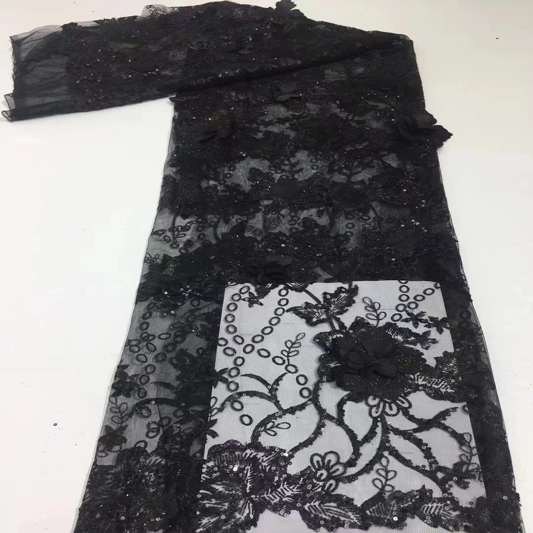 3D Flor de tela de encaje Nueva Moda 3D de malla de encaje vestido de novia vestido de noche tela JX2131 image 5