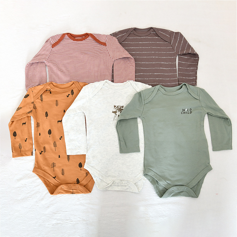 赤ちゃんの夏の服の5つのセットのワンピースの服は赤ちゃんのお尻の服を着ます。