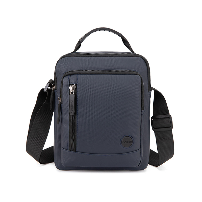2024 nuevo bolso de hombro de negocios simple bolso de hombro casual de color sólido portátil a prueba de rociadores bolso de hombre inclinado