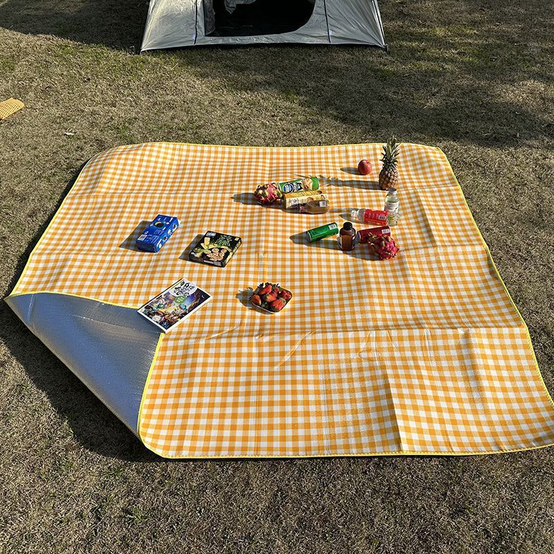 厚みのあるカラーフィルムフィールドキャンプマット、屋外ピクニックマット、ピクニック布マット、芝生マット、床敷き寮防湿マットレス|undefined