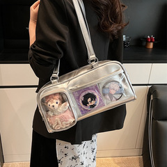 日本式の原宿風の小さい清新な脇の下のカバンの女性2025新型の少女のファッションのかわいい漫画のショルダーバッグは国境を越えます。