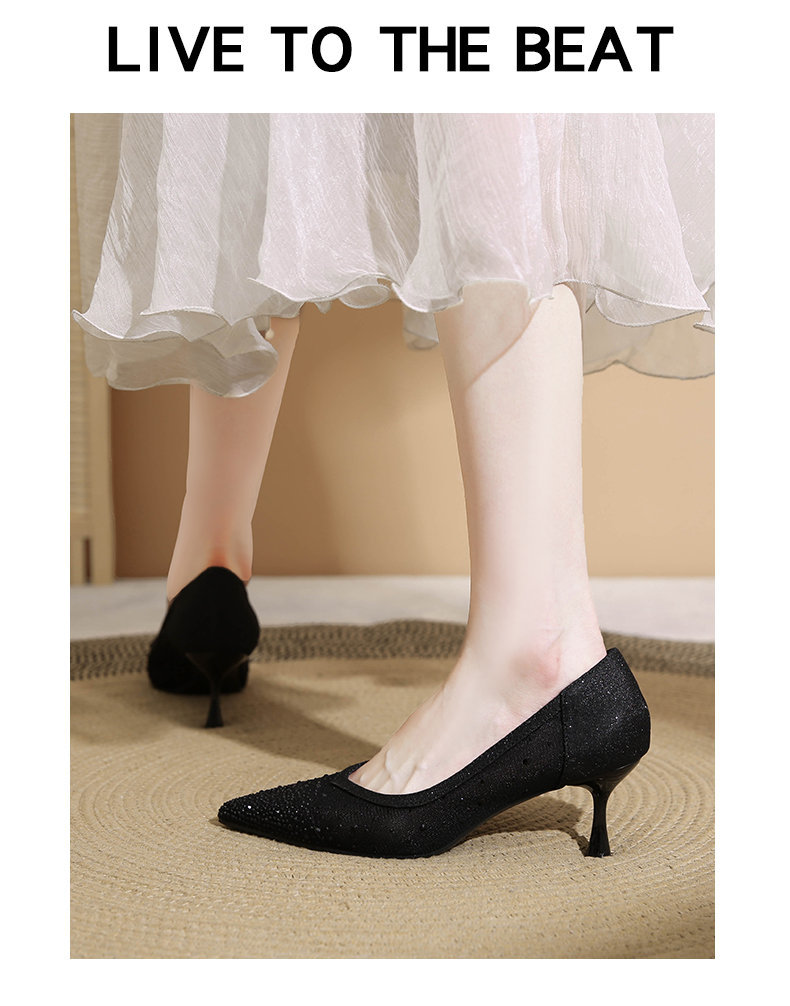 Décolleté a spillo in mesh traspirante da donna slip-on_voghion.com