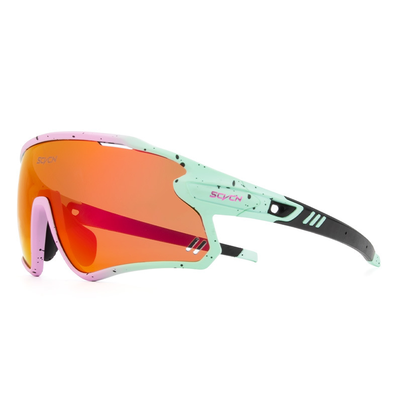 Gafas Polarizadas Deportivas de Ciclismo de TR90, Protección contra Viento y Arena, Apto para Miopía, para Ciclismo