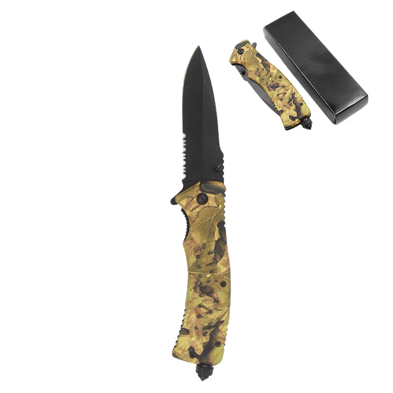 迷彩随身折叠刀户外迷你小折刀具野外高硬度锋利荒野求生刀具批发